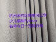 杭州余杭区哪里可以学少儿编程Python名单今日一览排行榜