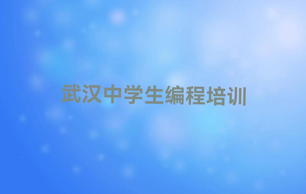 武汉蔡甸区中法武汉生态示范城少儿编程培训学校