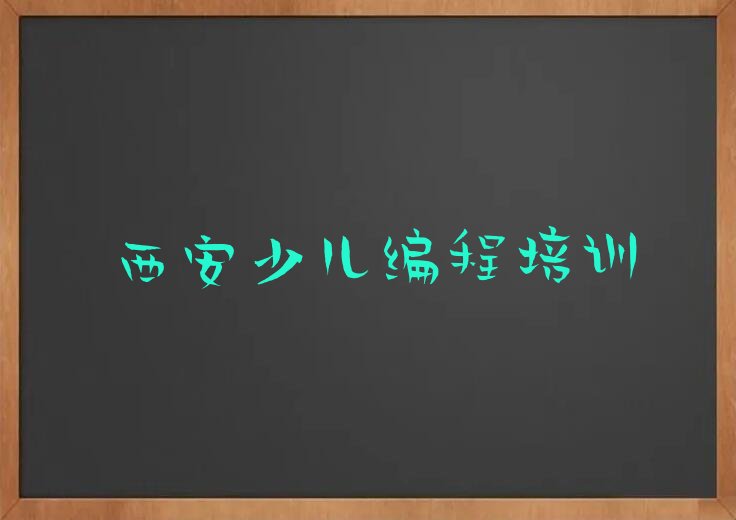 西安鄠邑区渭丰镇少儿编程培训学校