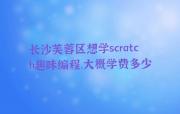 长沙芙蓉区想学scratch趣味编程,大概学费多少